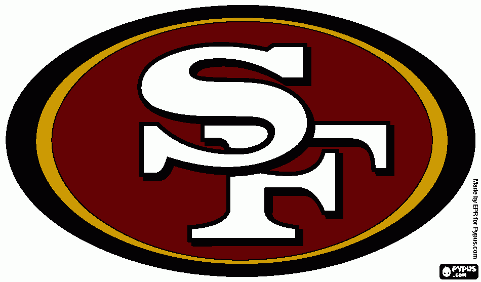 49ers logo coloring page