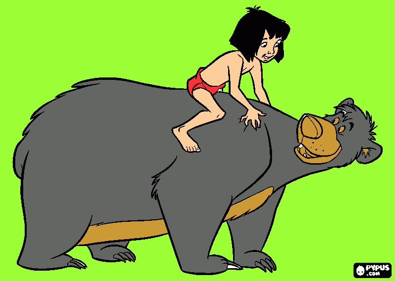 A dzsungel könyve coloring page