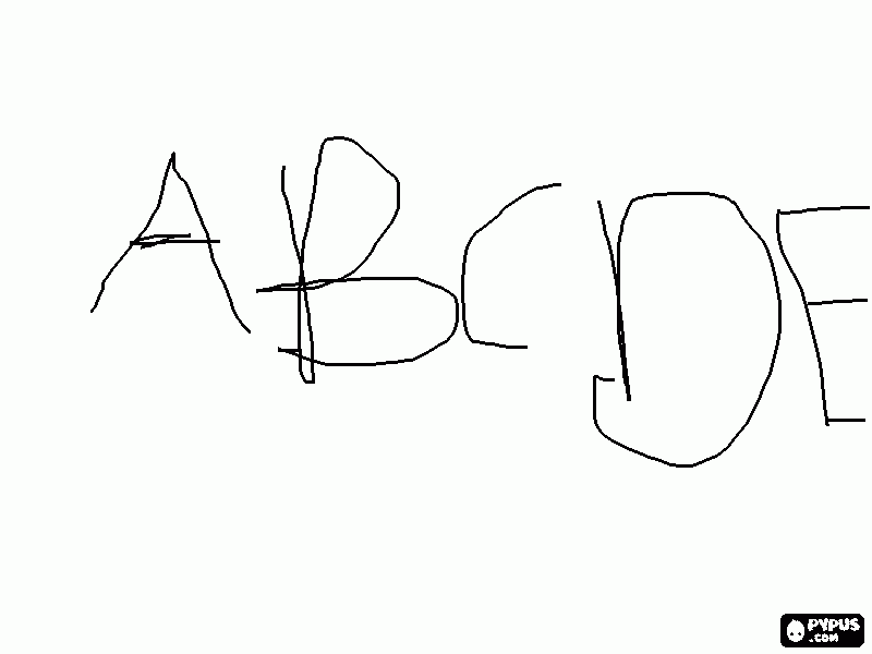 ABCD coloring page