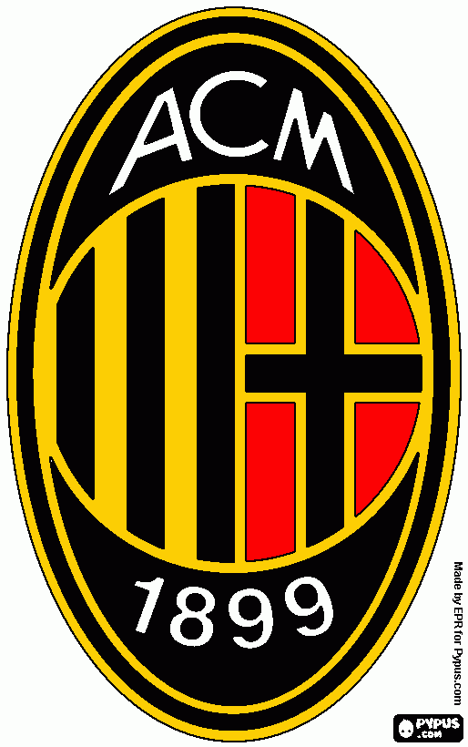 ac milan coloring page