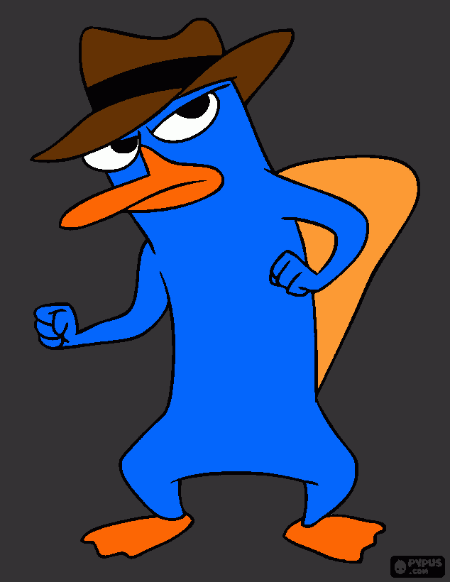 Agent Perry coloring page