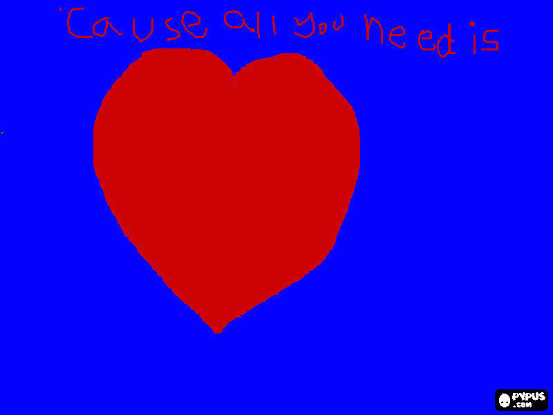 all you need is love coloring page