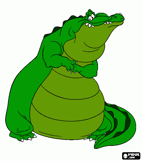 alligator coloring page