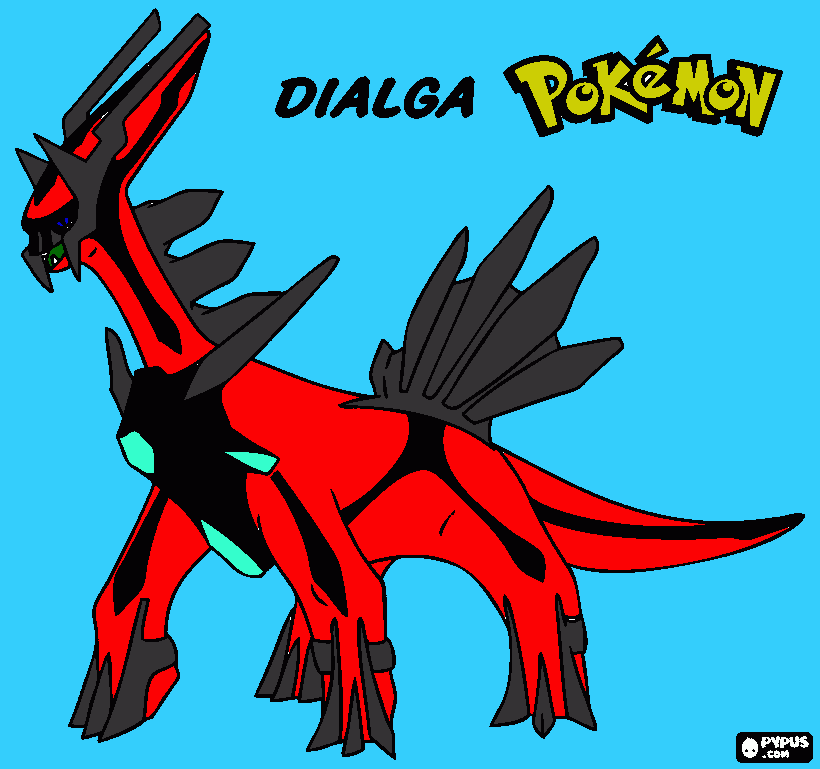 alt dialga coloring page
