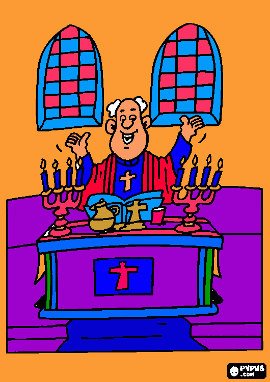 Altar Picture coloring page