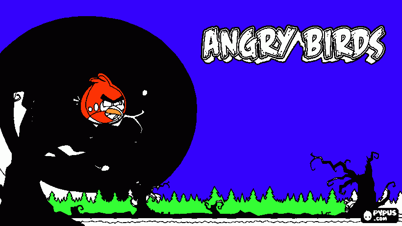 angry birds rio coloring page