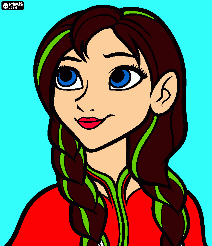 anna frozen coloring page