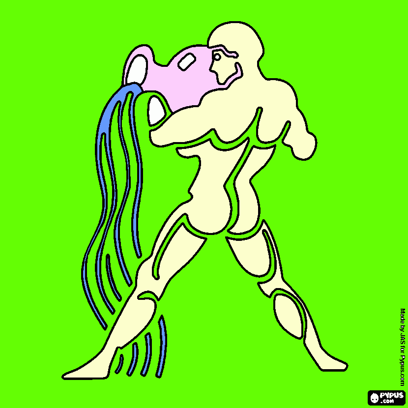 Aquarius coloring page