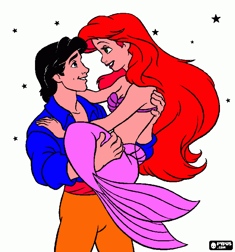 Ariel 1 coloring page