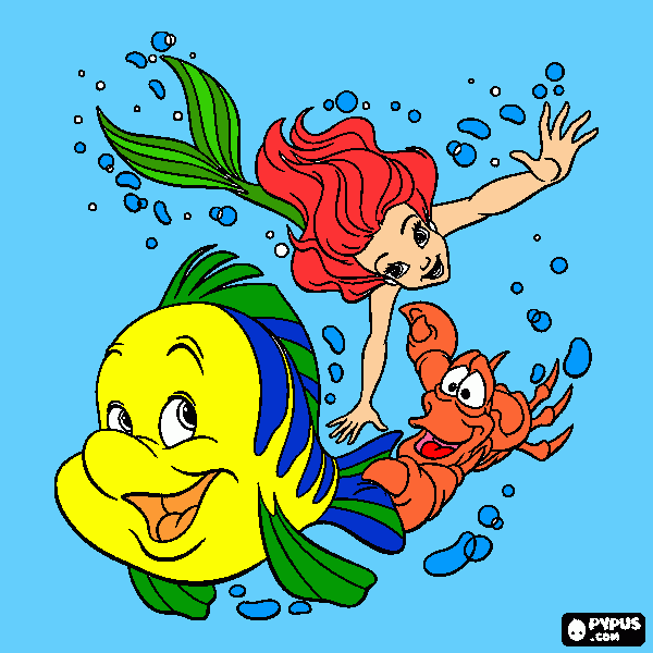 Arielka coloring page