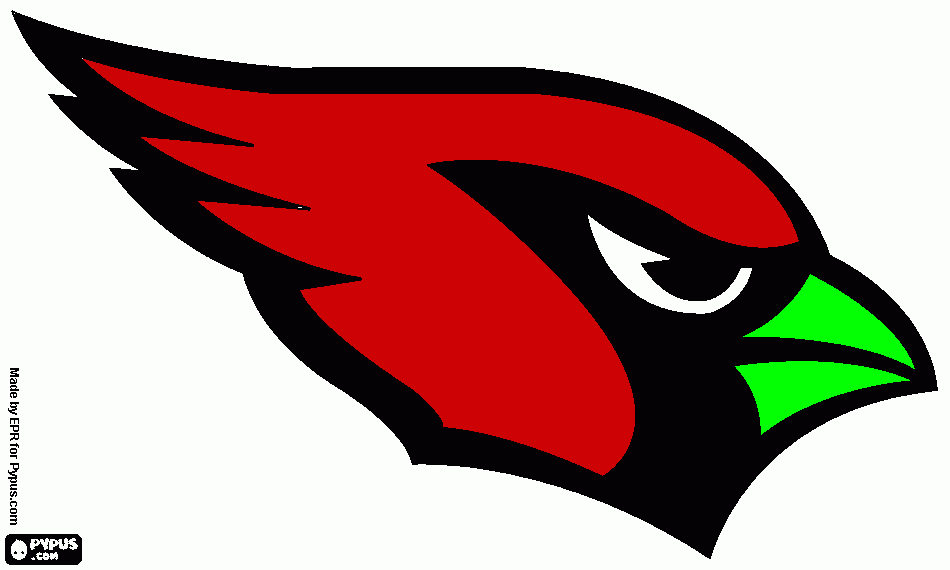arizona cardinal coloring page