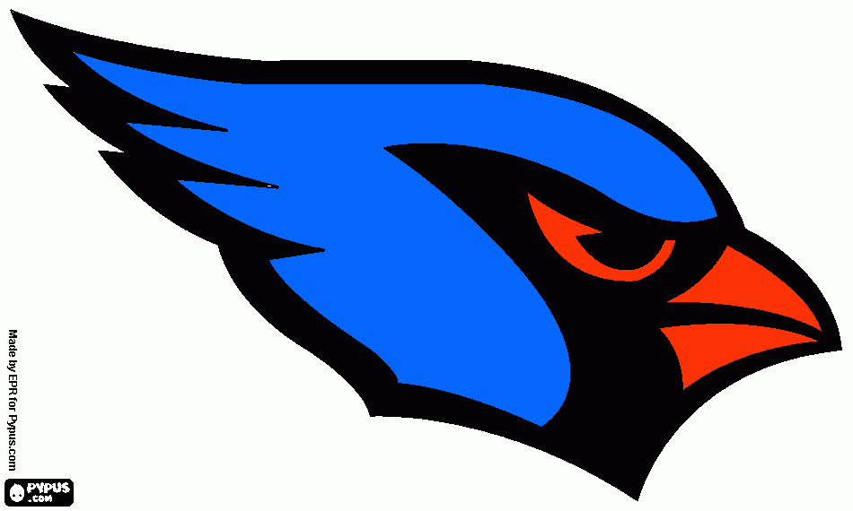 Arizona Cardinals, american football  coloring page