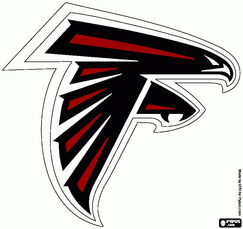 atlanta falcons coloring page