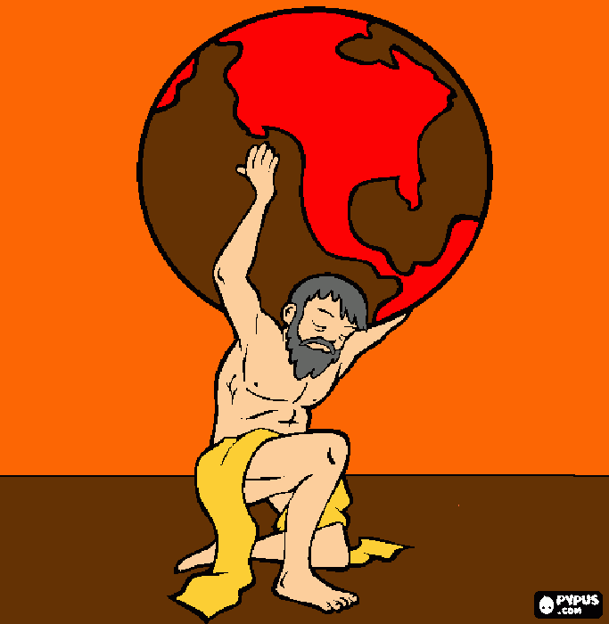 atlas coloring page