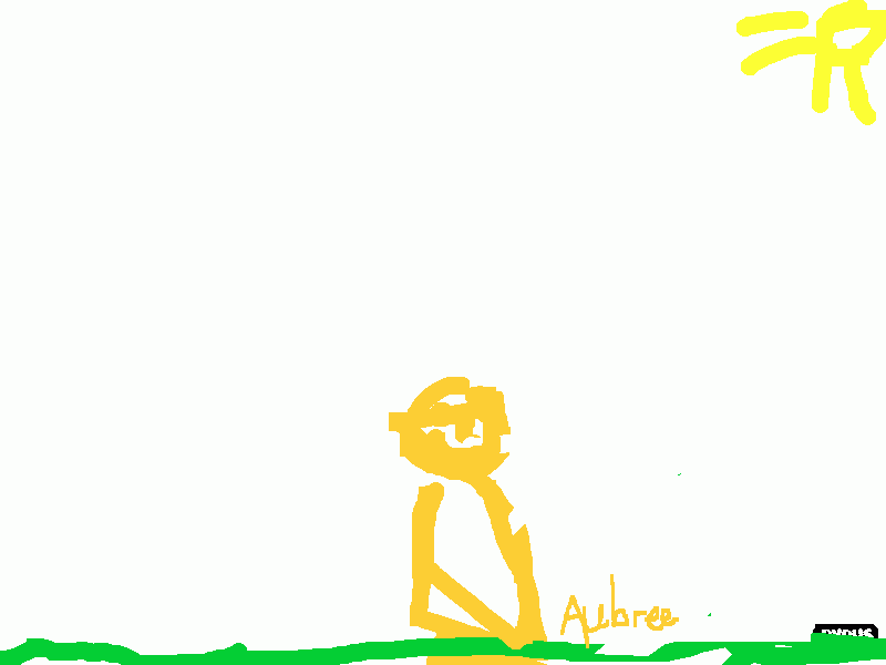 Aubree on playground at school coloring page