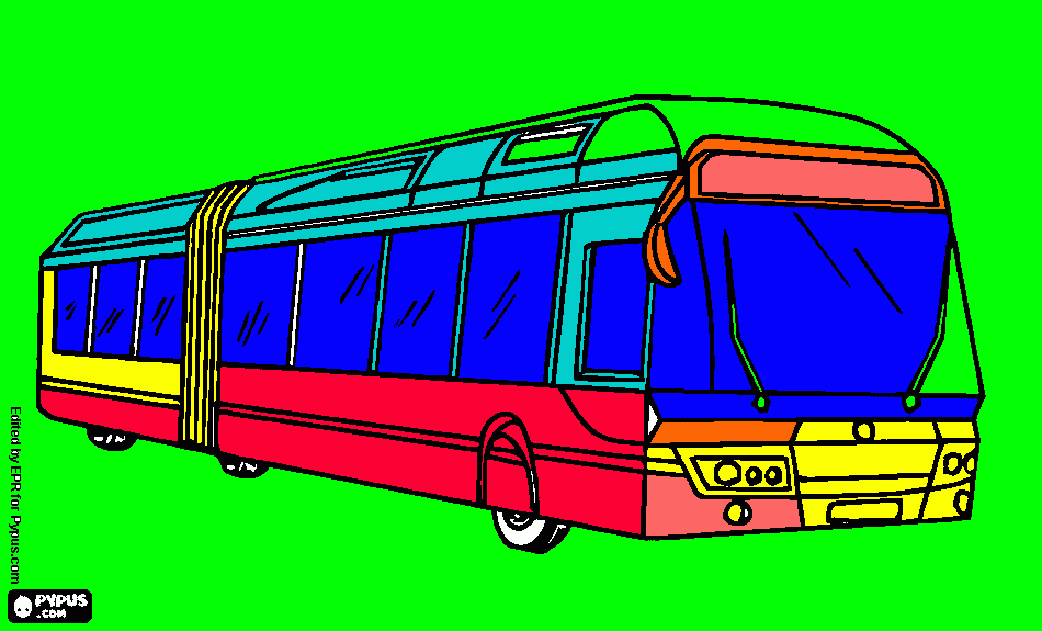 Autobus coloring page