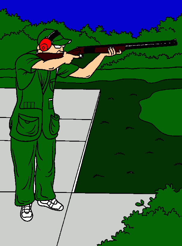 awesome shotgun coloring page