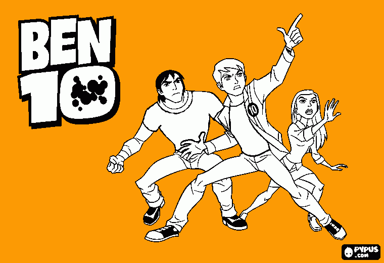 B10 Pic Orange coloring page