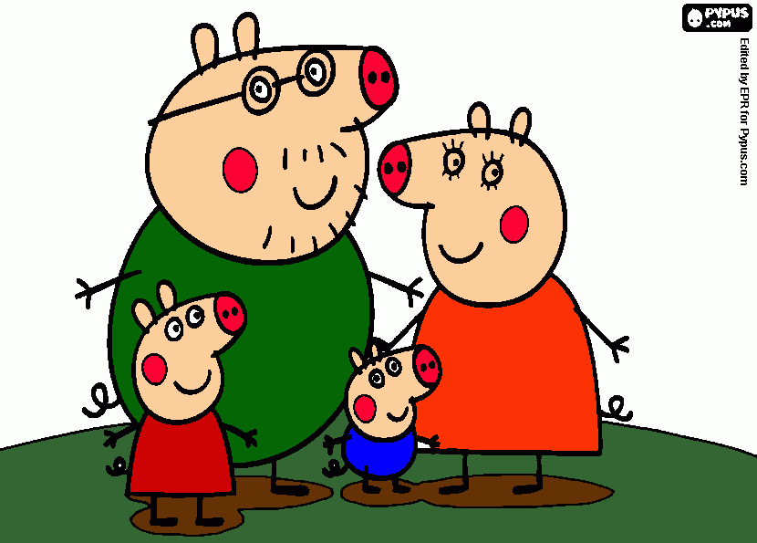 babi pig coloring page