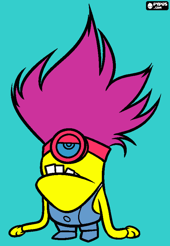 bad minion coloring page