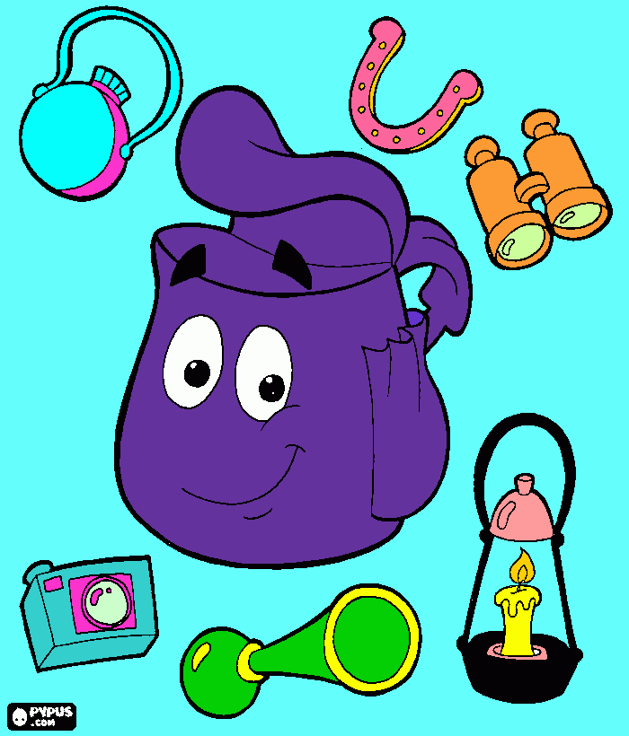 bag pak coloring page
