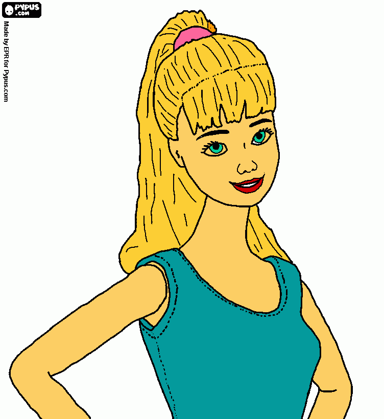 barbie on toy story 3 coloring page