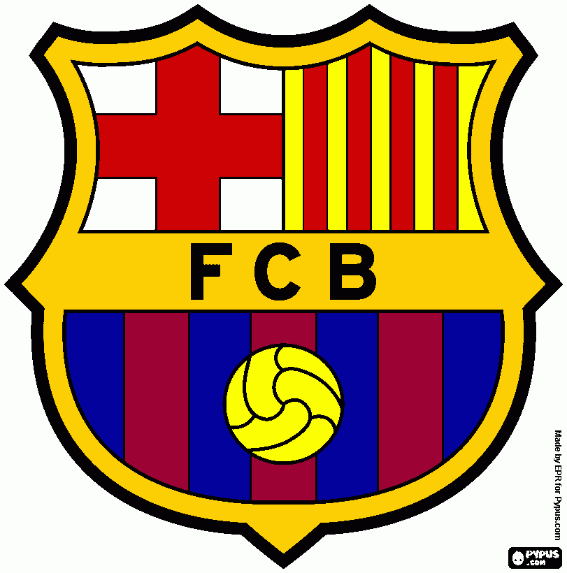  barcelona barça coloring page