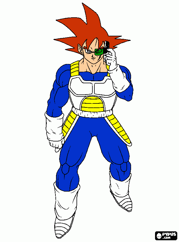 Bardock SSJG coloring page