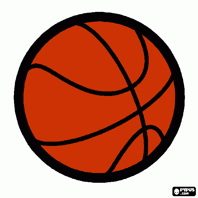 Basketball coloring page