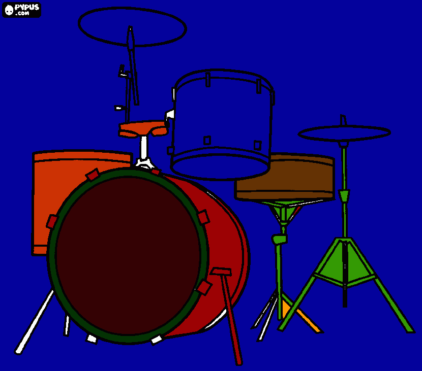 Bateria coloring page
