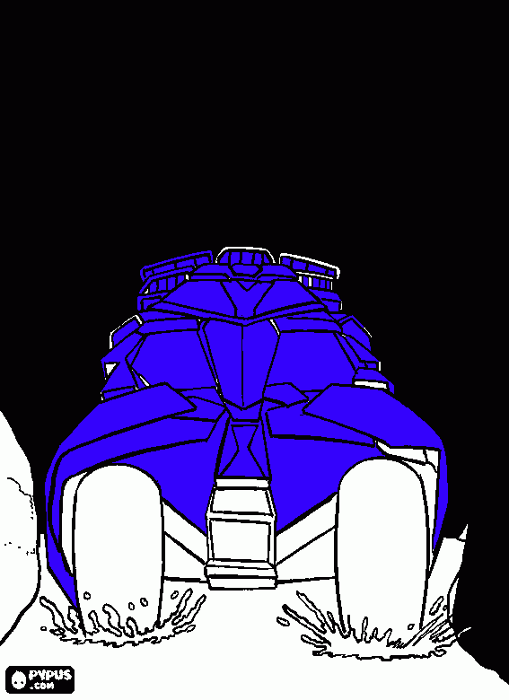 batmobile coloring page