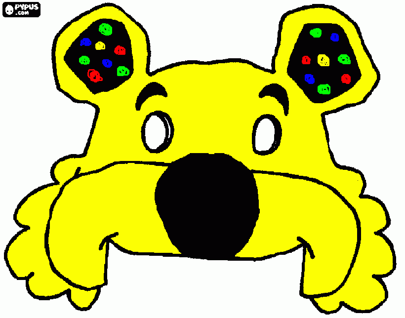 bear ears coloring page