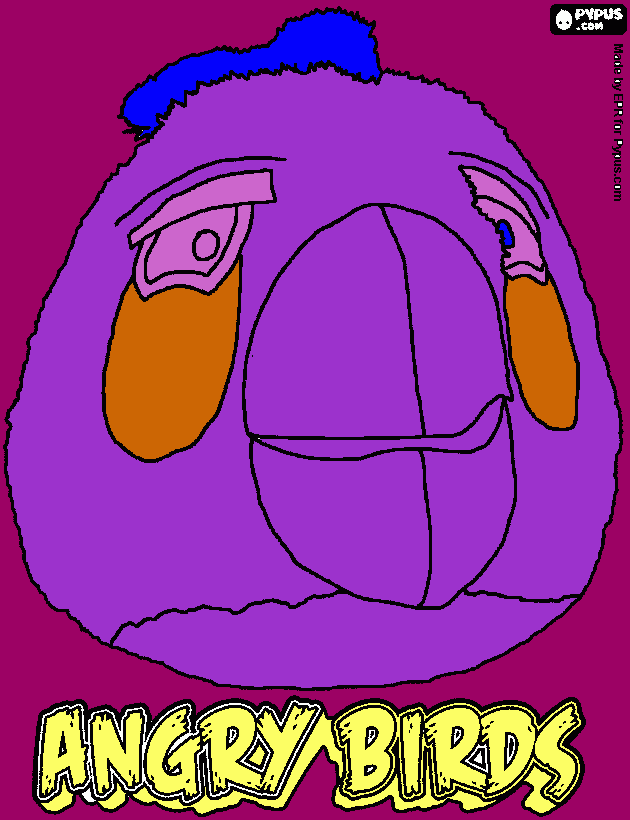 Bellas poop bird coloring page