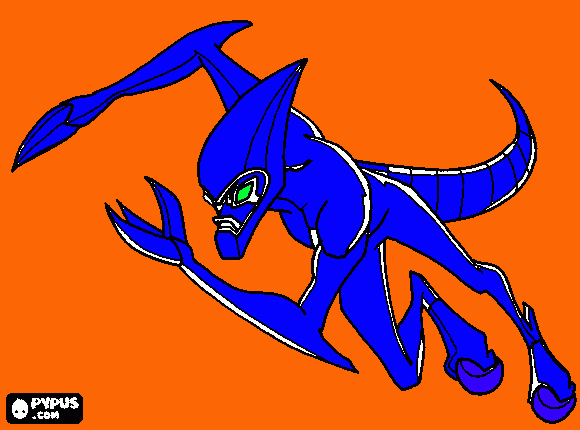 Ben 10 drawing coloring page