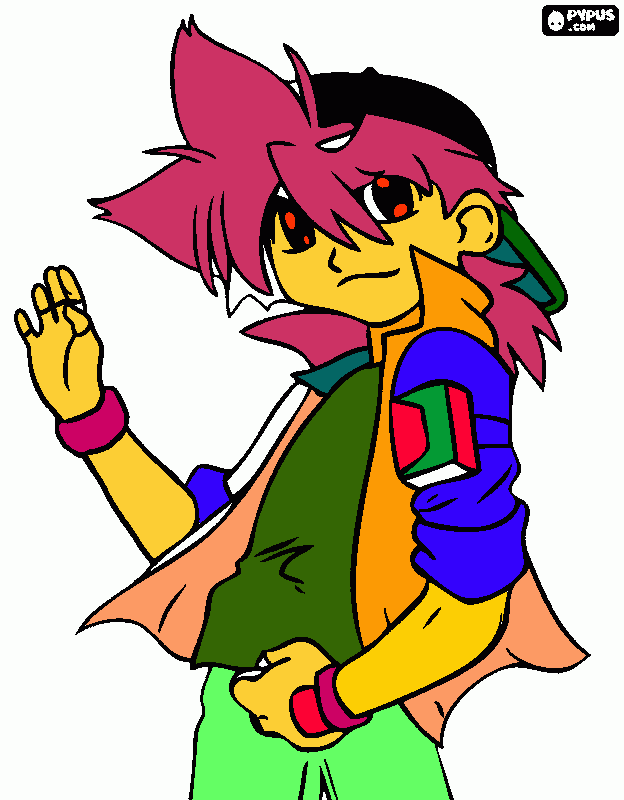 bey blade coloring page