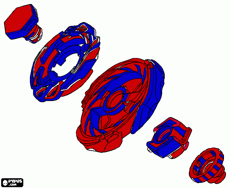 Beyblade coloring page