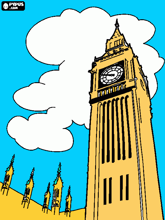 big ben coloring page