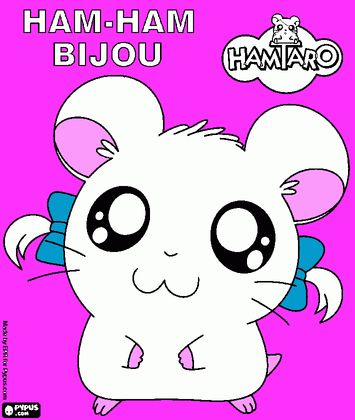 bijou coloring page
