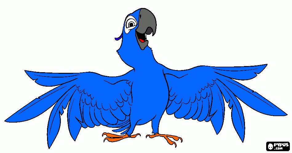 Blu coloring page