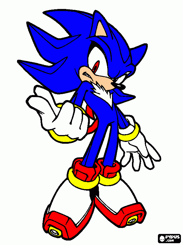 blue shadow coloring page