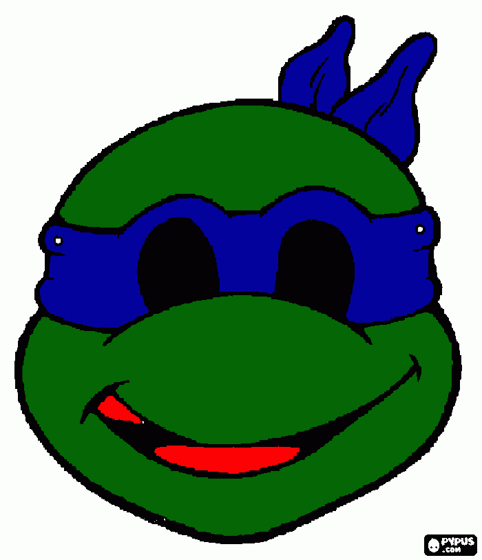 blue turtle coloring page