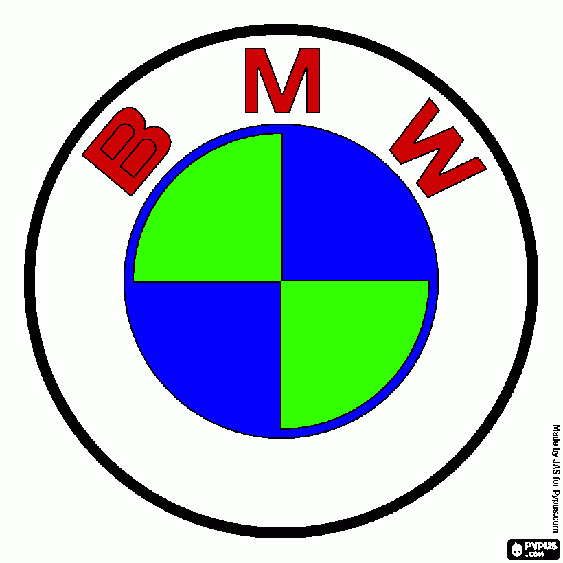 bmw logo coloring page