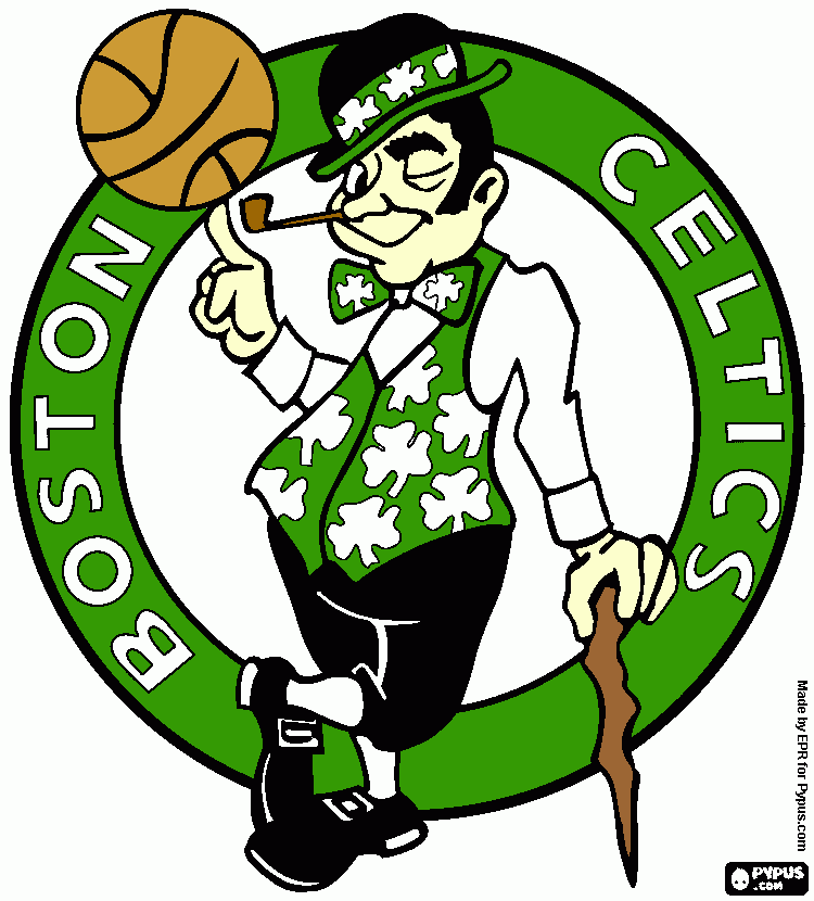 BOSTON CELTIC coloring page