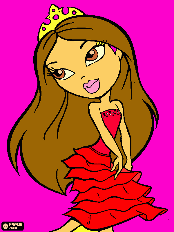 bratz coloring page