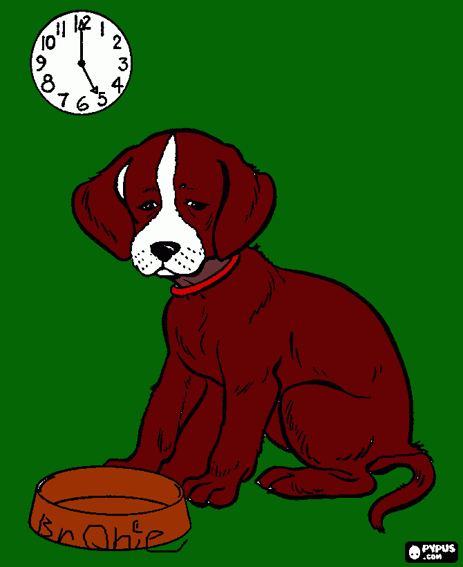 brownie coloring page