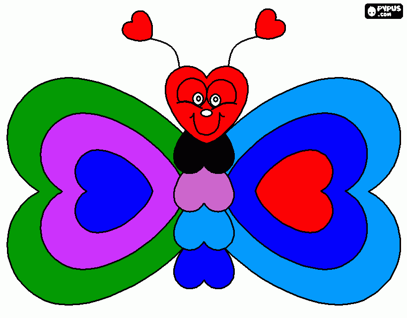 butterfly coloring page