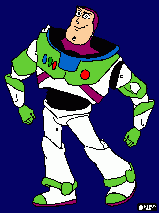 buzz lightyear coloring page