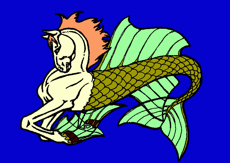 caballo-anfibio coloring page