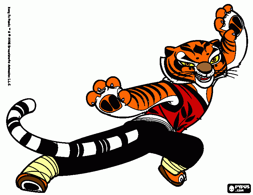 Cadens tigress coloring page