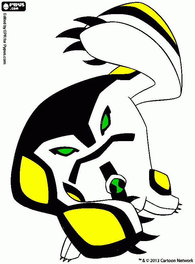 cannonbolt coloring page